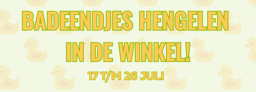 Kom eendjes hengelen in de winkel en win een cadeaubon t.w.v €30