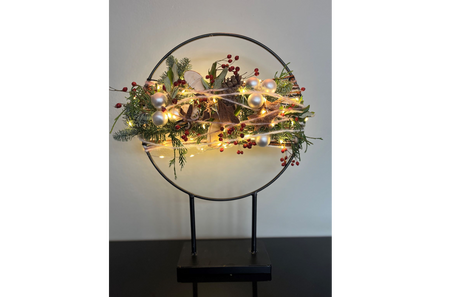 Workshop kerstarrangement krans (VOL)